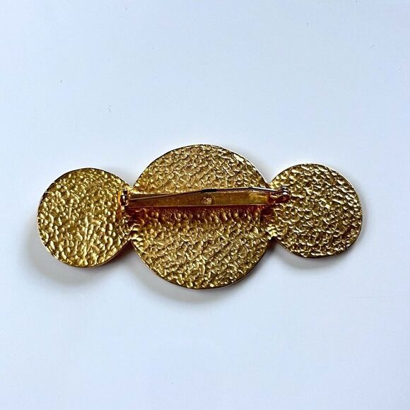Vintage Gold Roman Coin Brooch - Picture 3 of 3